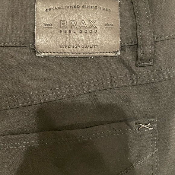 Brax Feel Good Black Virgin Wool Fancy Style Cooper Regular Fit Men’s Size 40x32 - Picture 6 of 8